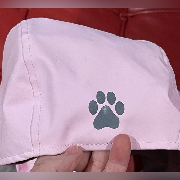 NWT- Dog Whisperer- Pink and Gray Raincoat- Windrider Size Large - Picture 2 of 5